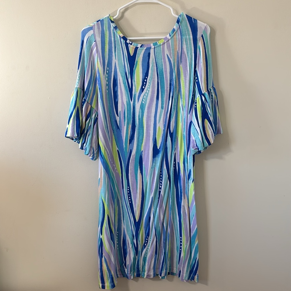 Lilly Pulitzer Lindell Dress Shore Perfection Size Medium - Picture 6 of 8